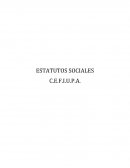 ESTATUTOS SOCIALES. C.E.F.I.U.P.A.