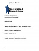 MONOGRAFIA “ARTROSIS, NUEVA PATOLOGIA MAS FRECUENTE”.