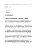 Trabajo de Investigación: 200 años de la independencia (Periodo post segunda guerra mundial)