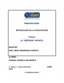 METODOLOGÍA DE LA INVESTIGACIÓN.- LA OBESIDAD INFANTIL
