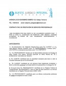 CONTRATO CIVIL DE PRESTACIÓN DE SERVICIOS PROFESIONALES