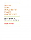 MANUAL PARA IMPLEMENTAR PLANES CONCERTADOS