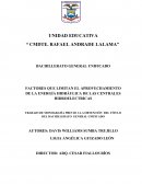 FACTORES QUE LIMITAN EL APROVECHAMIENTO DE LA ENERGÍA HIDRÁULICA DE LAS CENTRALES HIDROELECTRICAS