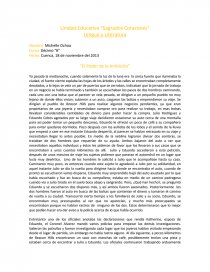 Cuento policiaco “El Poder de la Ambición”. Página 1