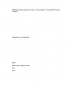 Definicion de codigo de etica.