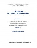 LITERATURA ACTIVIDAD INTEGRADORA