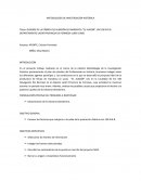 METODOLOGÍA DE INVESTIGACIÓN HISTÓRICA.