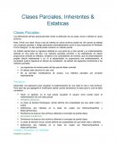 Clases Parciales, Inherentes & Estaticas