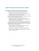 Human Resources and Infrastructure needed to host and maintain the site