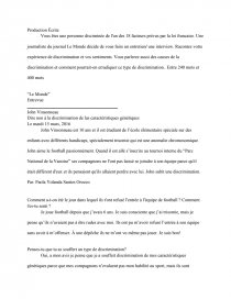 Production Écrite.. Página 1