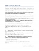 Funciones del Lenguaje.