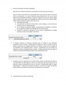 Calculo de estimación de deudas incobrables.