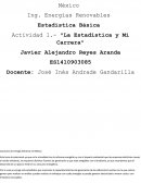 Actividad 1.- "La Estadística y Mi Carrera"