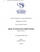 Modelo de competitividad de destinos turistico.