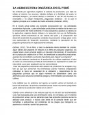 Agricultura orgánica en el perú.