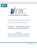 Actividad 1 - Herramientas para la determinación de rendimientos