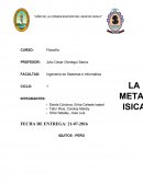 La metafísica es llamada “filosofía primera”