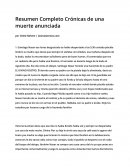 Resumen Completo Crónicas de una muerte anunciada.