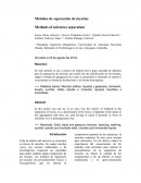 Métodos de separación de mezclas.