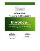 Gestion de Personas - Informe Europcar.