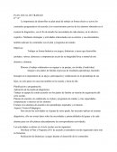 Plan de trabajo sexto grado