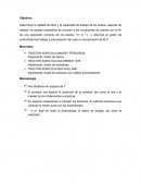 Determinar la calidad de labor y la capacidad de trabajo de los arados, además de realizar los ajustes necesarios de acuerdo a las condiciones de cambio con el fin de una operación correcta de los arados. V= d / t y observar el grado de profundidad del 