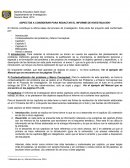 Instructivo para la elaboración de un informe de investigación