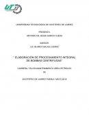 Elaboración de procesamiento integral de bombas centrifugas