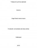 Trabajo de química aplicada