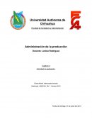 Administracion de la produccion. Capitulo 4 Actividad de aplicación