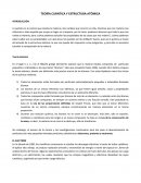 TEORÍA CUÁNTICA Y ESTRUCTURA ATÓMICA.