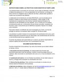 INSTRUCCIONES SOBRE LAS PRÁCTICAS CURSO MONITOR DE TIEMPO LIBRE.