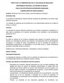 “EFECTO DE LA TEMPERATURA EN LA VELOCIDAD DE REACCIÓN”.