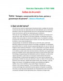 Biología y conservación de los loros, pericos y guacamayos de panamá. Jessica Eberhard