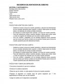 Secuencia de adptar una cubeta.