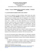 Proyecto TERMINACIÓN DE CONTRATO LABORAL Y TIPOS DE SOCIEDADES