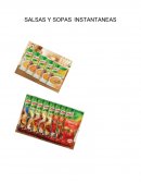 SALSAS Y SOPAS INSTANTANEAS.