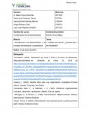 Tema: Introducción a la administración y al proceso administrativo: la planeación.