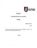 La doctrina social de la iglesia.