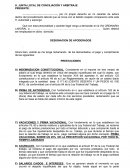 Modelo de demanda de indemnización