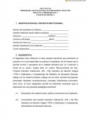 Diagnostico y propuesta pedagogica.