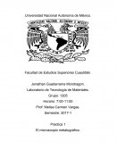 El microscopio metalográfico.