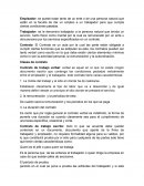 Los contratos de trabajo.