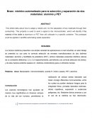 Brazo robótico automatizado para la selección y separación de dos materiales: aluminio y PET.