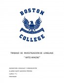 TRABAJO DE INVESTIGACION DE LENGUAJE “ MITO ARACNE”