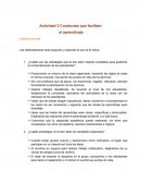 Actividad 2 Conductas que facilitan el aprendizaje.