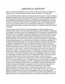 ¿Que es la Justicia?
