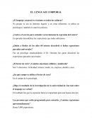 EL LENGUAJE CORPORAL.
