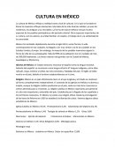 Cultura en méxico.