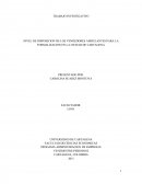 NIVEL DE DISPOSICION DE LOS VENDEDORES AMBULANTES PARA LA FORMALIZACION EN LA CIUDAD DE CARTAGEN